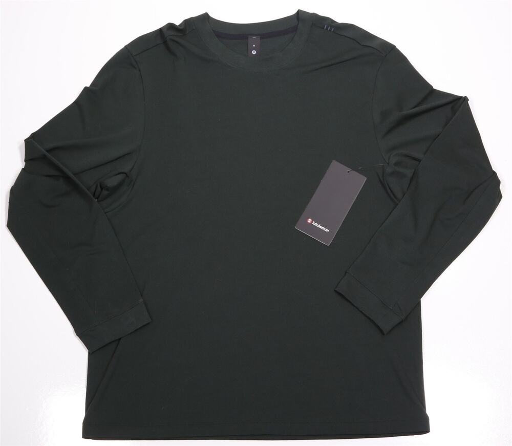 Lululemon Mens Dark Green Zeroed Long Sleeve T-Shirt Men's Medium NWT New
